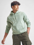 Highlander Men Green Hooded Pullover Sweatshirt - Green - Image 1