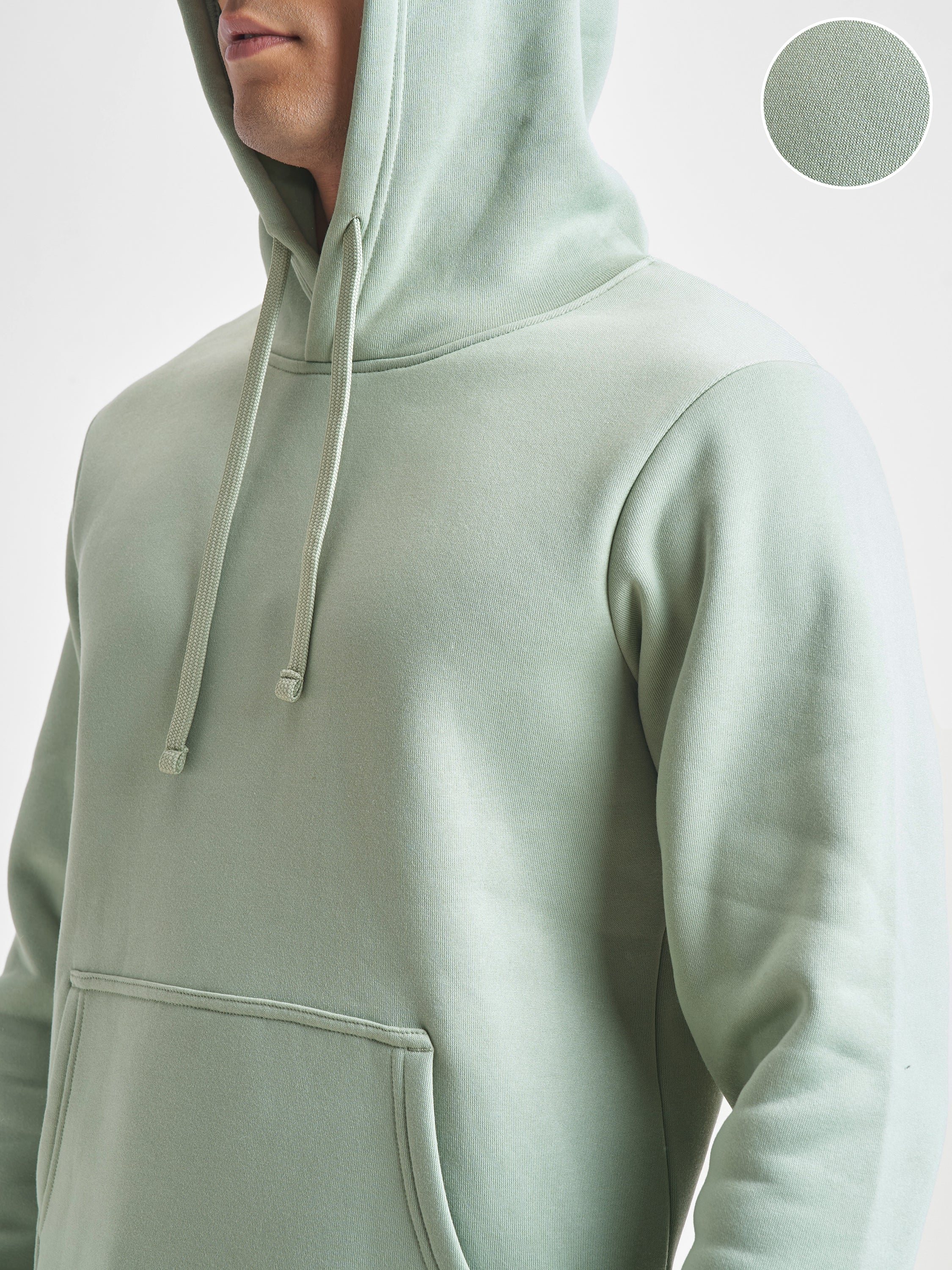Highlander Men Green Hooded Pullover Sweatshirt - Green - Image 5