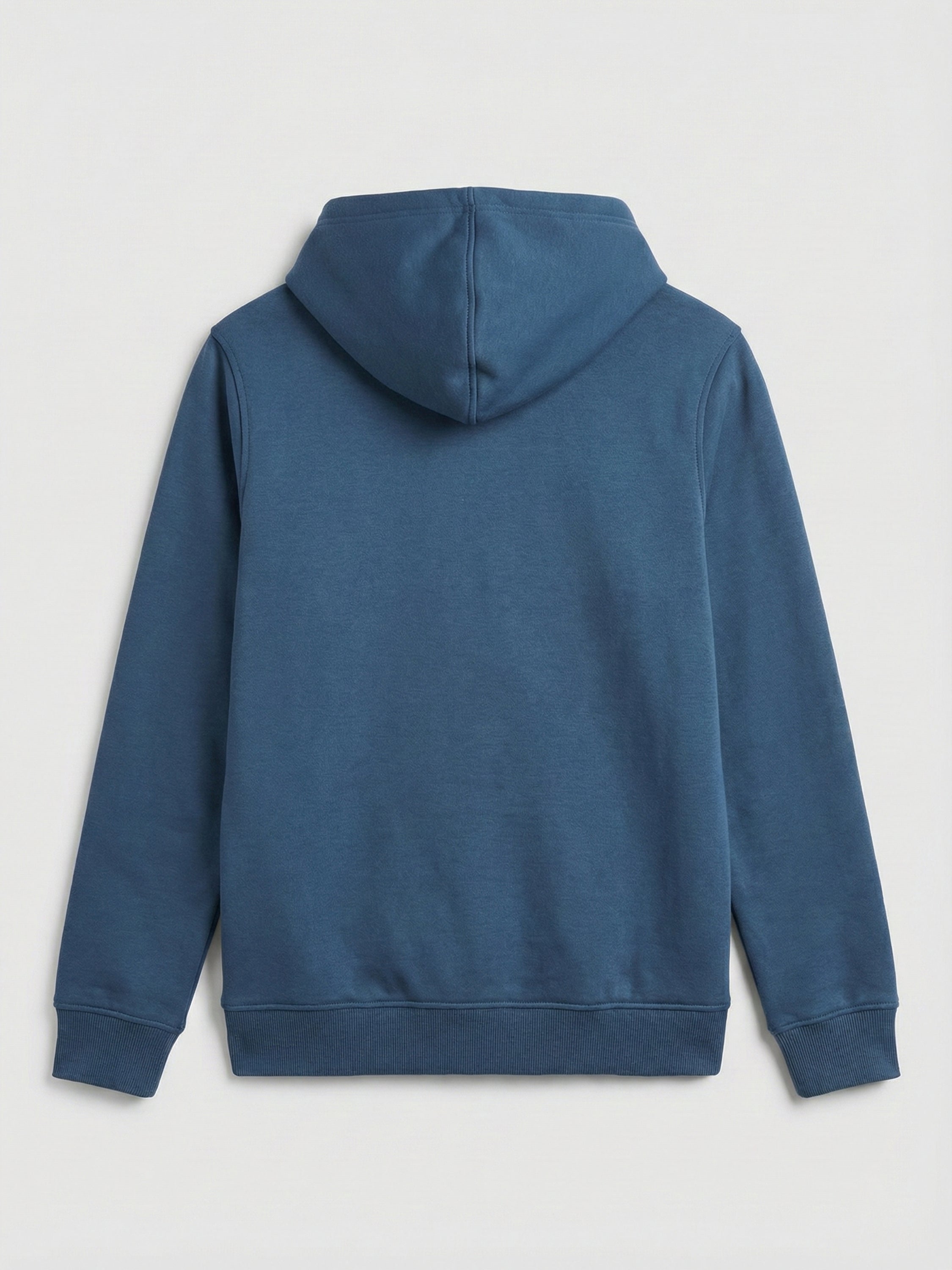 Highlander Men Blue Hooded Front-Open Sweatshirt - Blue - Image 5