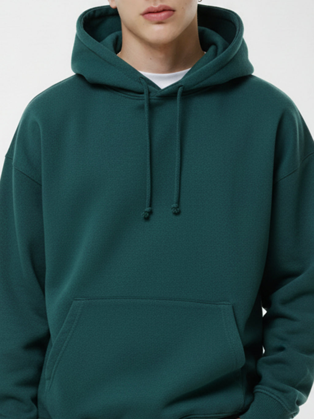 Highlander Men Green Hooded Pullover Sweatshirt - Green - Image 6