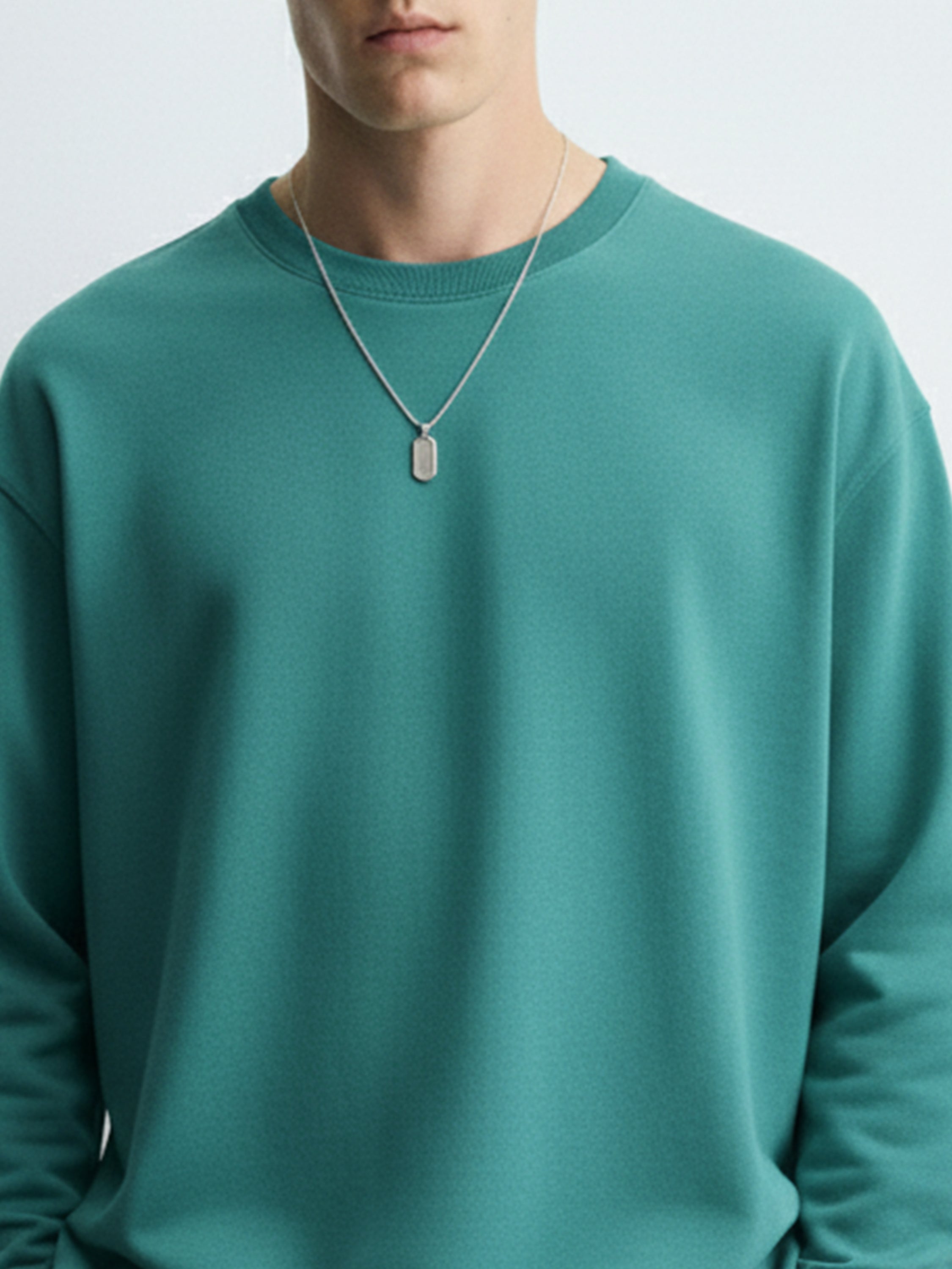 Highlander Men Green Round Neck Pullover Sweatshirt - Green - Image 6