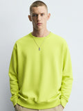 Highlander Men Yellow Round Neck Pullover Sweatshirt - Yellow - Image 1