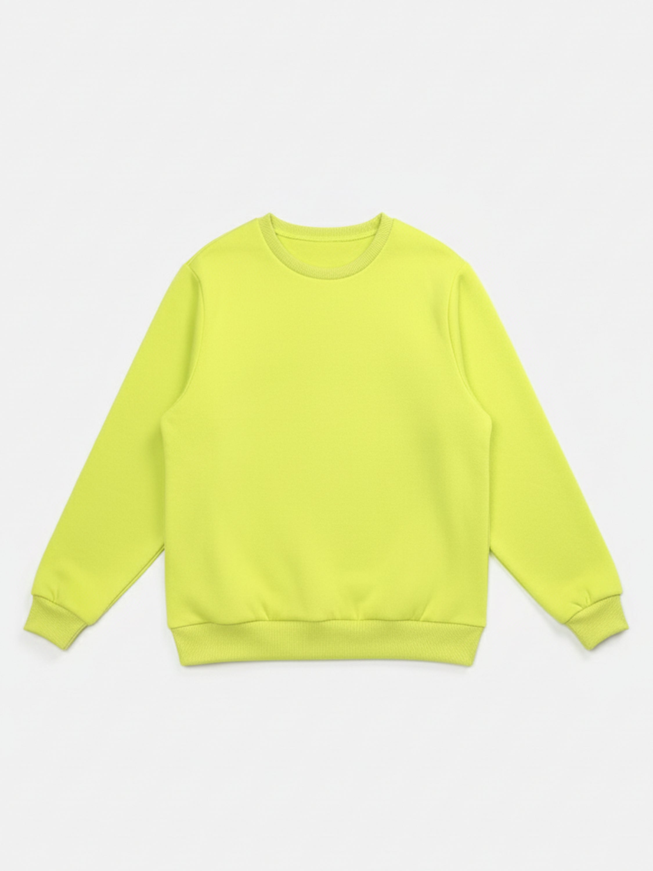 Highlander Men Yellow Round Neck Pullover Sweatshirt - Yellow - Image 4