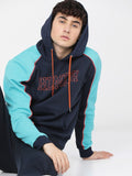 Highlander Men Navy Blue Hooded Pullover Sweatshirt - Navy Blue - Image 1