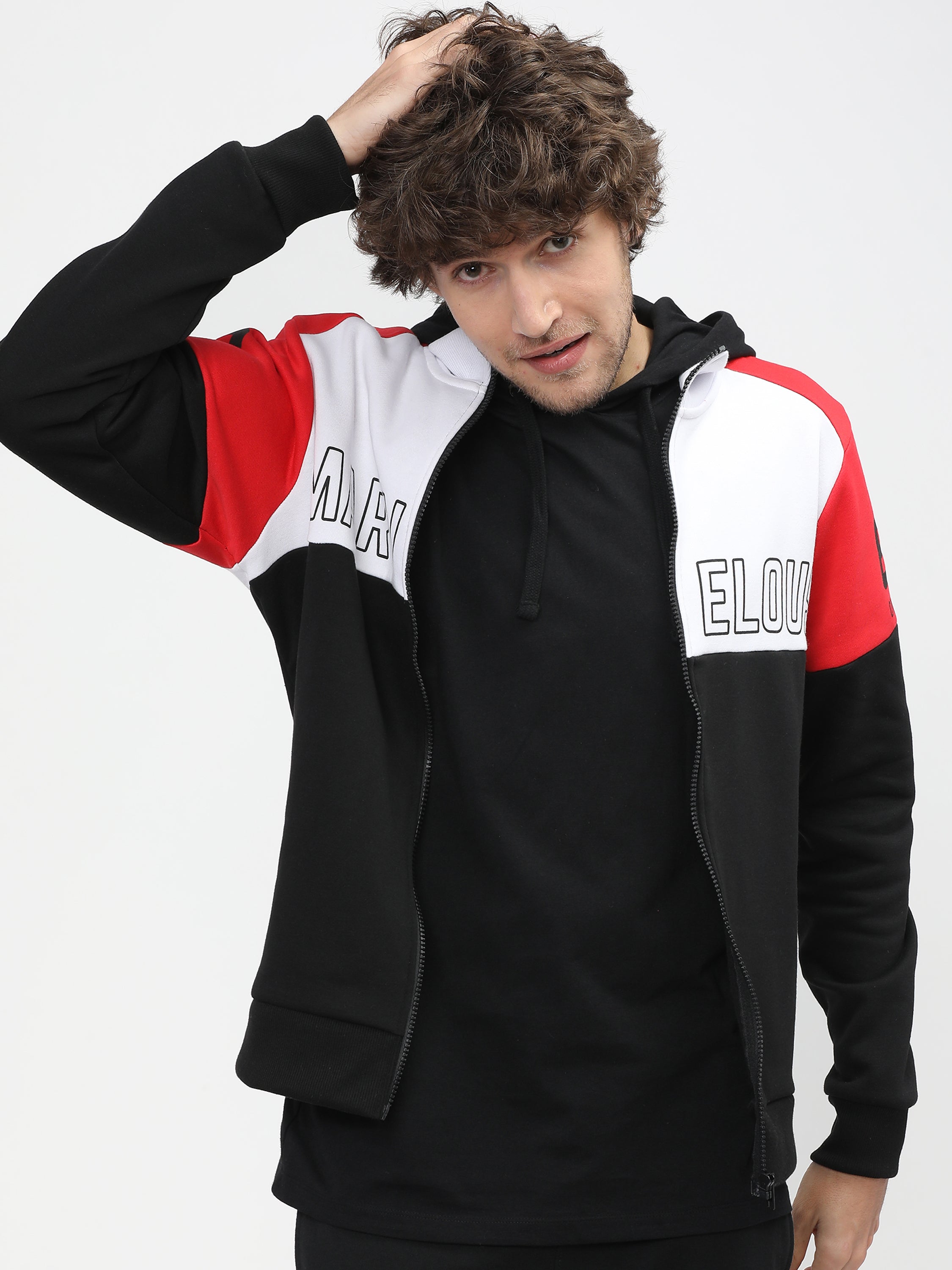 Highlander Men White Hooded Pullover Sweatshirt - White - Image 1
