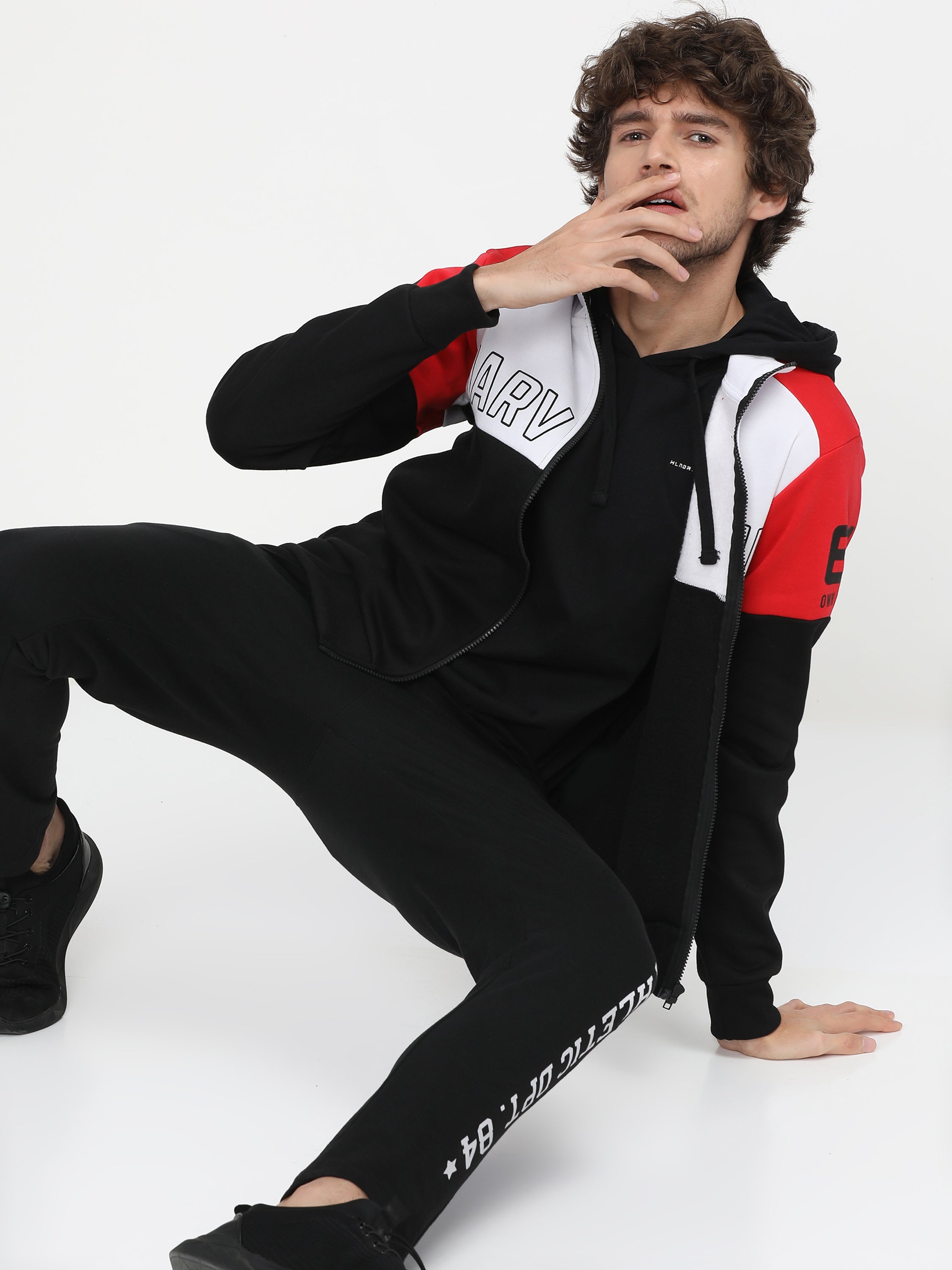 Highlander Men White Hooded Pullover Sweatshirt - White - Image 5