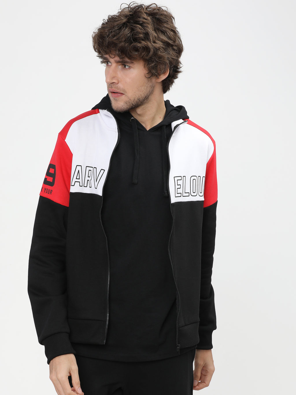 Highlander Men White Hooded Pullover Sweatshirt - White - Image 7