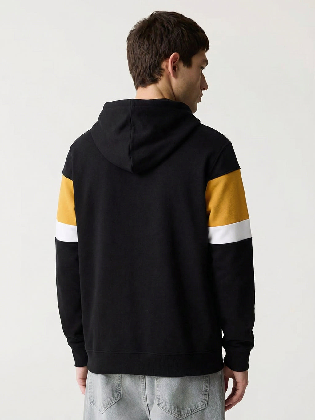 Highlander Men Black Hooded Pullover Sweatshirt - Black - Image 3