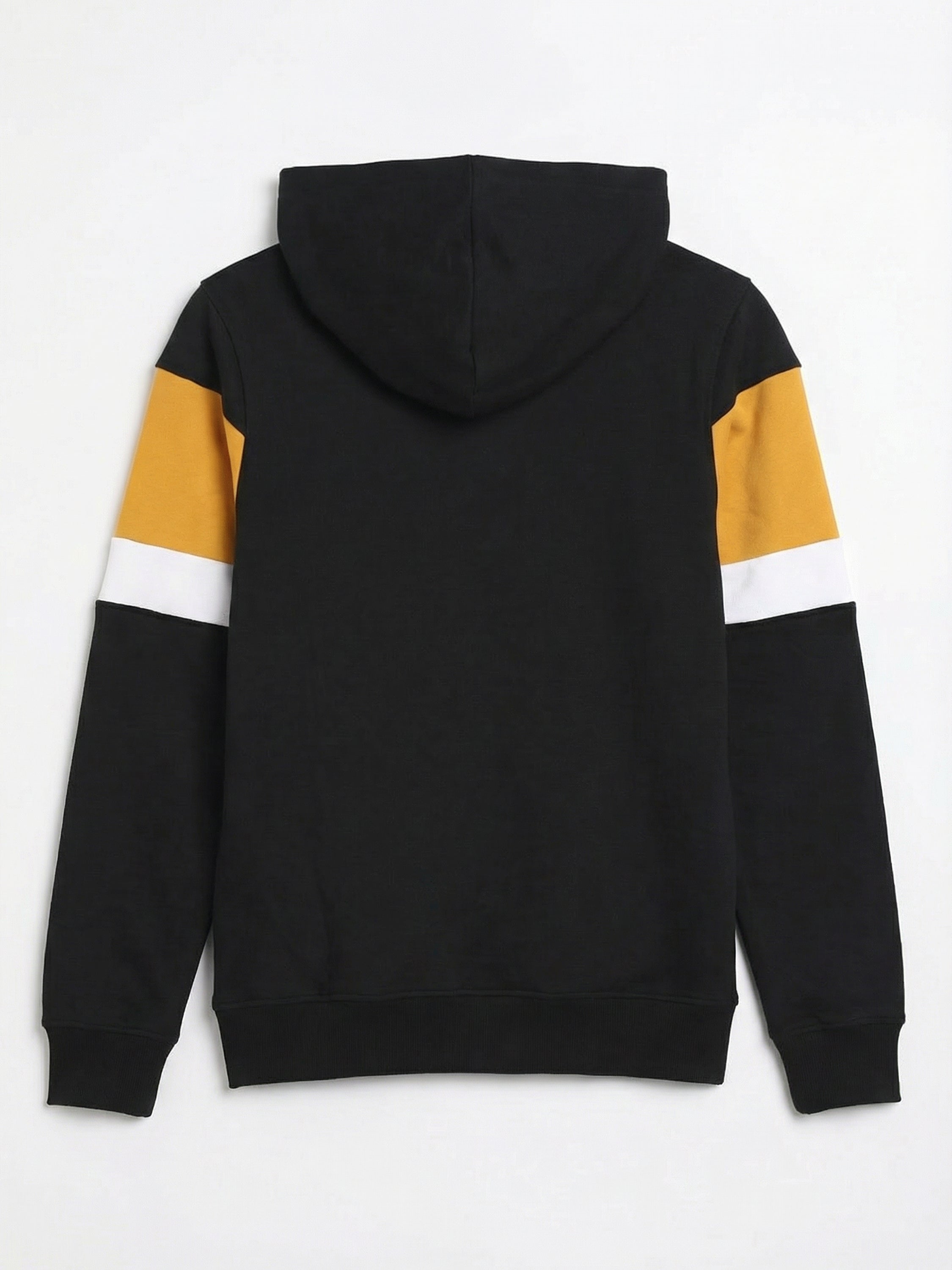 Highlander Men Black Hooded Pullover Sweatshirt - Black - Image 5