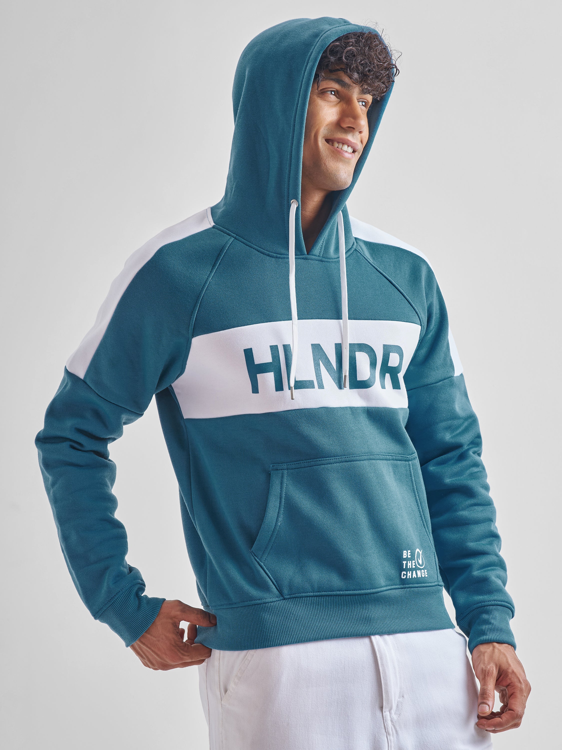 Highlander Men Teal Hooded Pullover Sweatshirt - Teal - Image 6