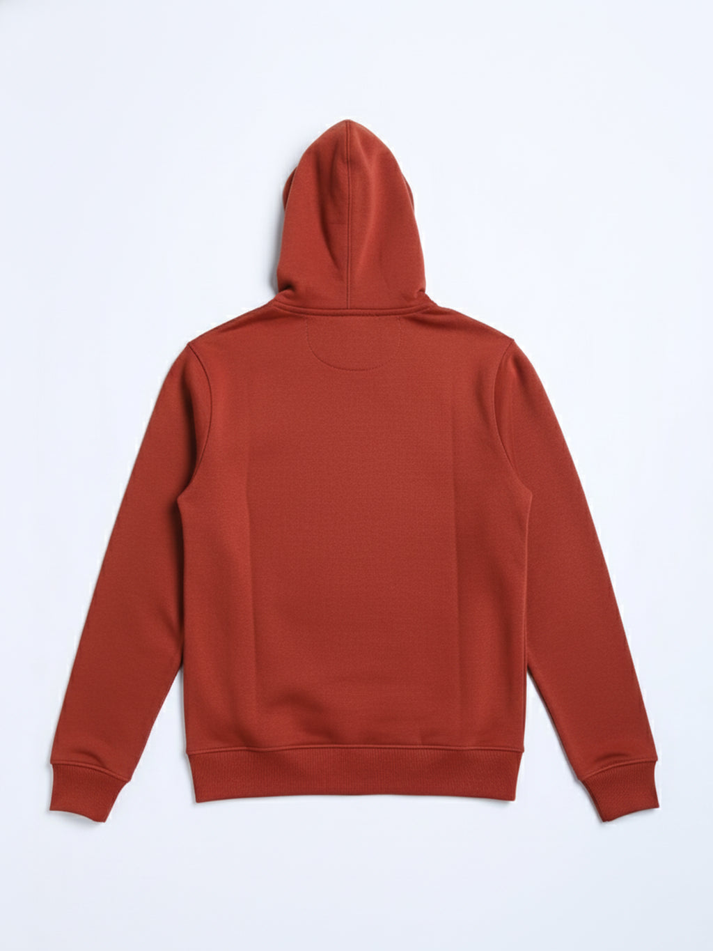 Highlander Men Red Hooded Front-Open Sweatshirt - Red - Image 5