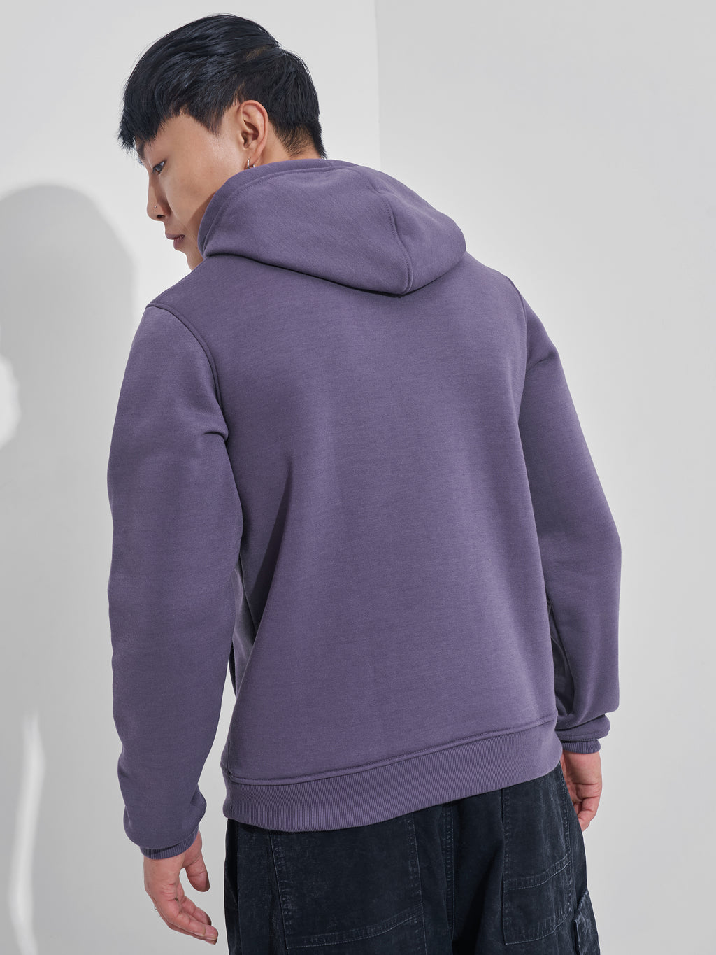 Highlander Men Black Hooded Pullover Sweatshirt - Black - Image 3