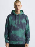 Highlander Men Navy Blue Hooded Pullover Sweatshirt - Navy Blue - Image 1