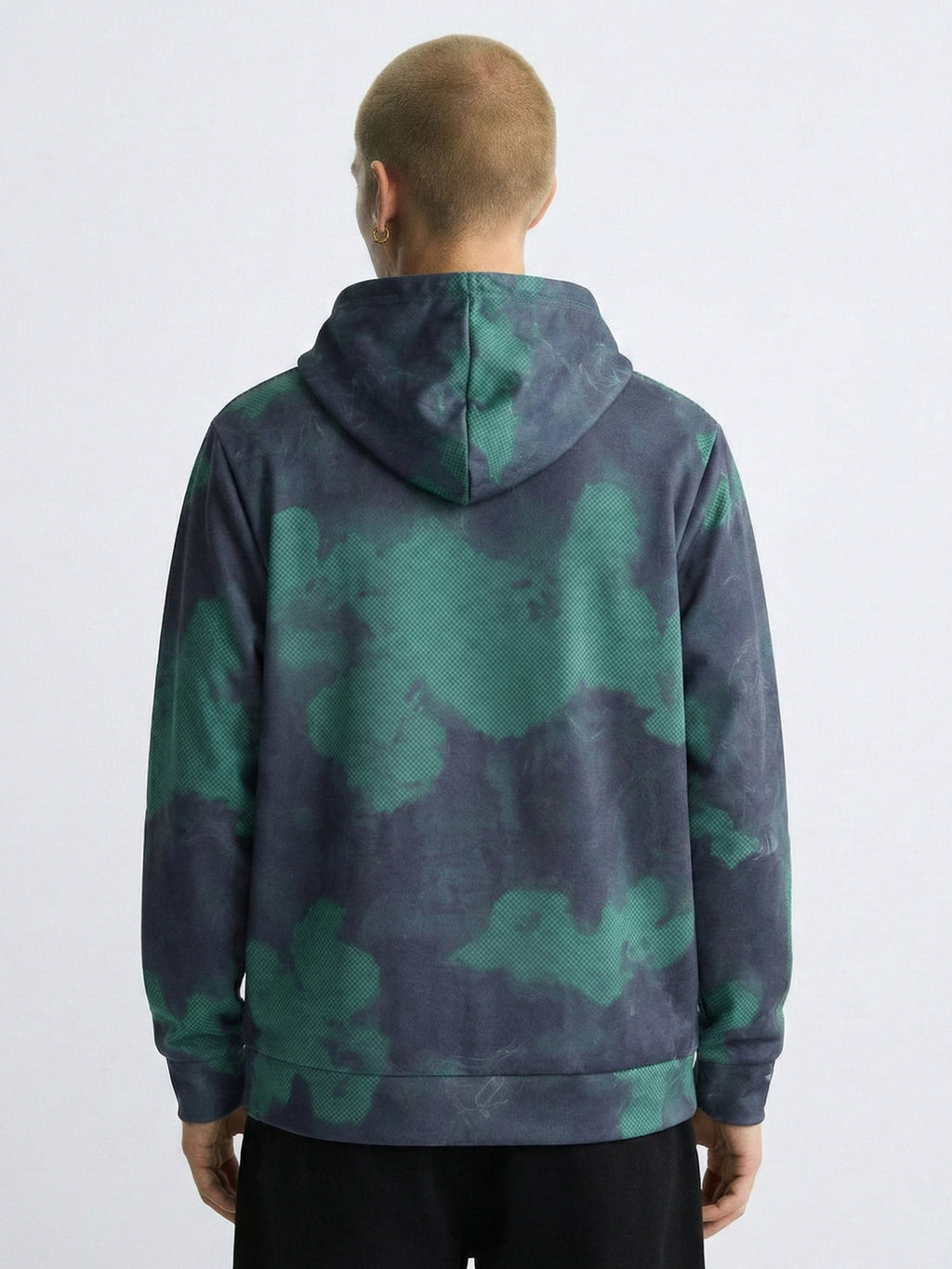 Highlander Men Navy Blue Hooded Pullover Sweatshirt - Navy Blue - Image 2