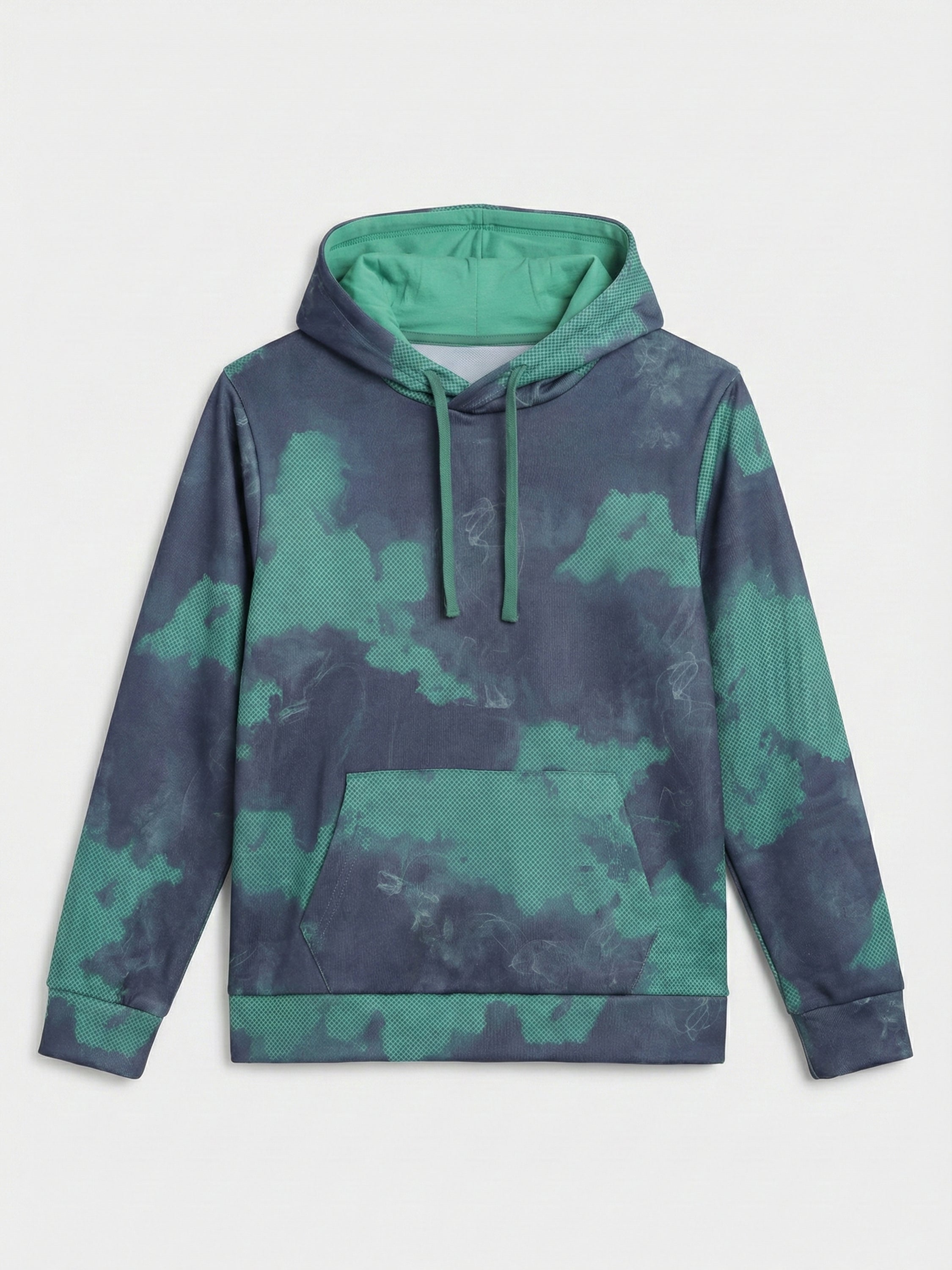 Highlander Men Navy Blue Hooded Pullover Sweatshirt - Navy Blue - Image 4