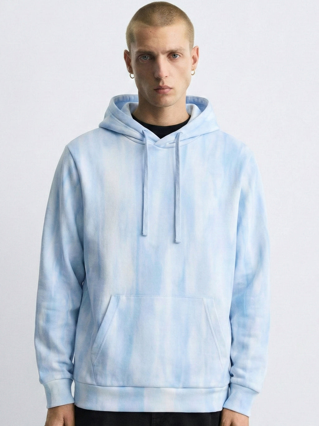 Highlander Men Blue Hooded Pullover Sweatshirt - Blue - Image 1