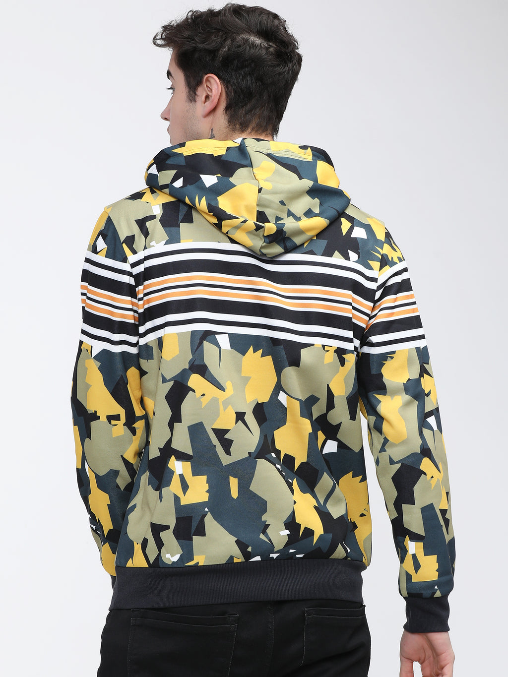 Highlander Men Multi Hooded Pullover Sweatshirt - Multi - Image 3