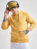 Highlander Men Yellow Hooded Pullover Sweatshirt - Yellow - Image 1