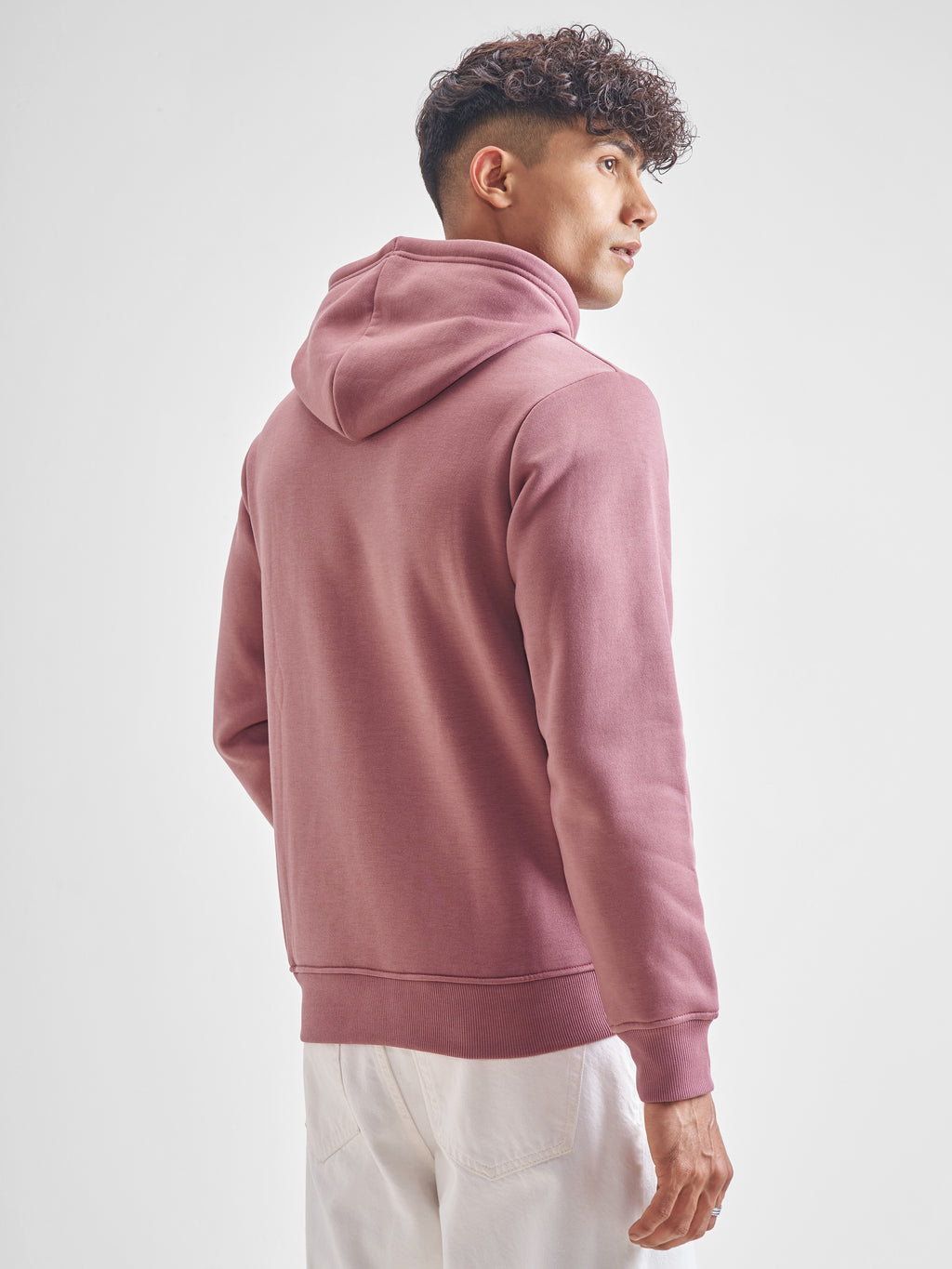 Highlander Men Rose Hooded Pullover Sweatshirt - Rose - Image 3