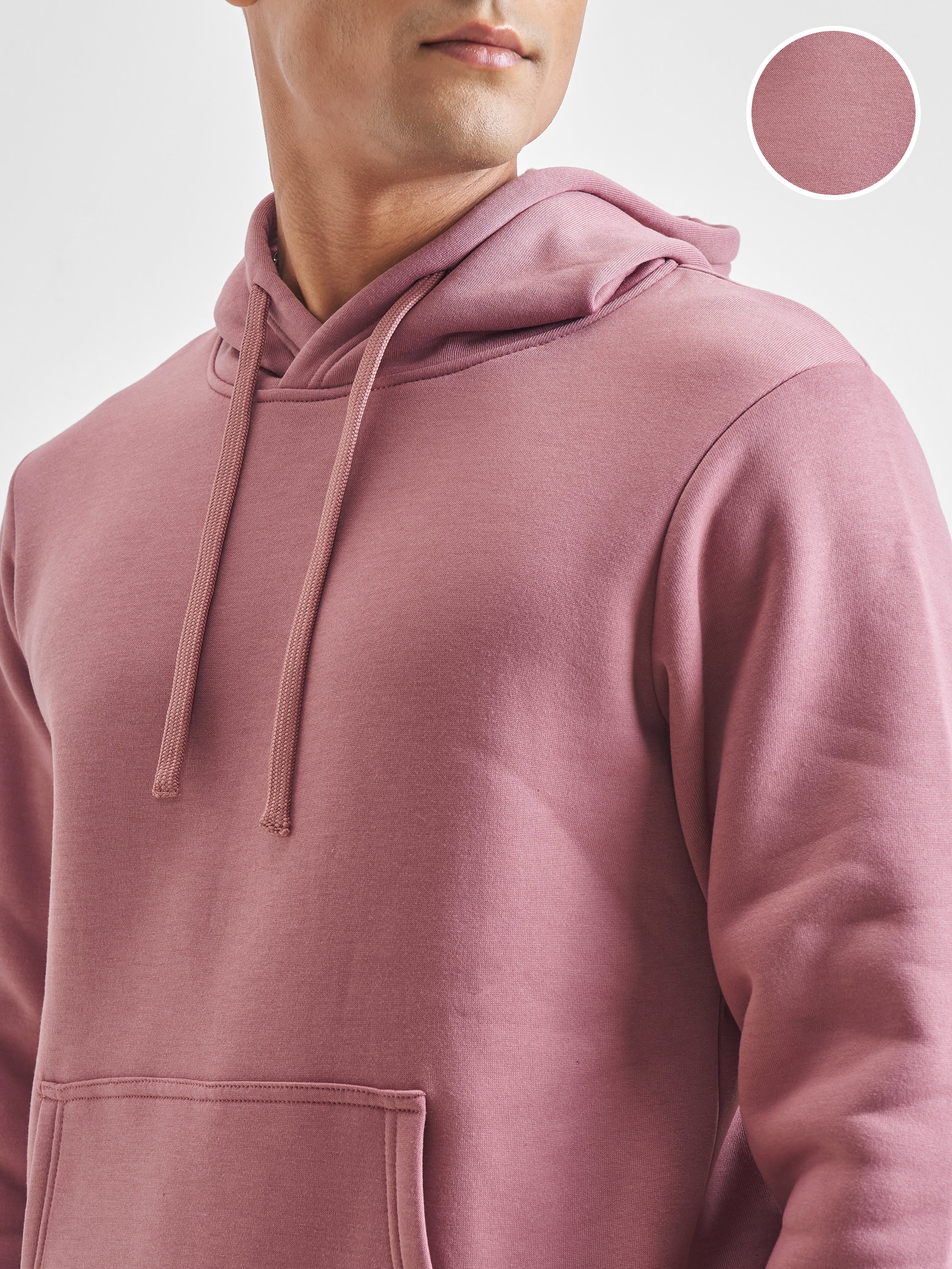 Highlander Men Rose Hooded Pullover Sweatshirt - Rose - Image 5
