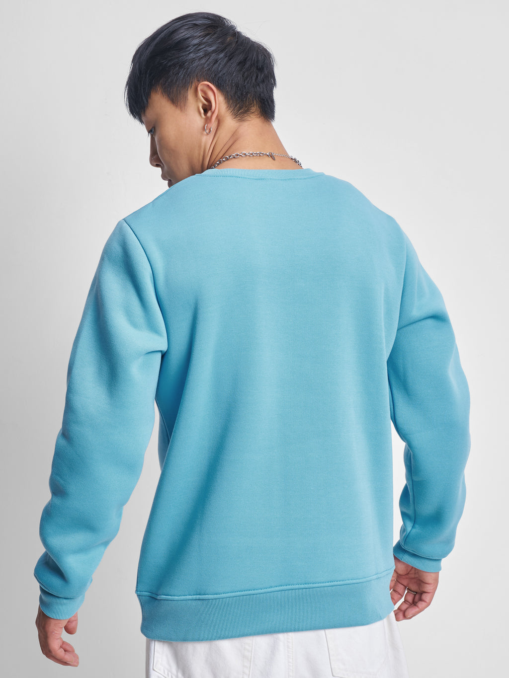 Highlander Men Blue Round Neck Pullover Sweatshirt - Blue - Image 3
