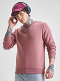 Highlander Men Rose Round Neck Pullover Sweatshirt - Rose - Image 1
