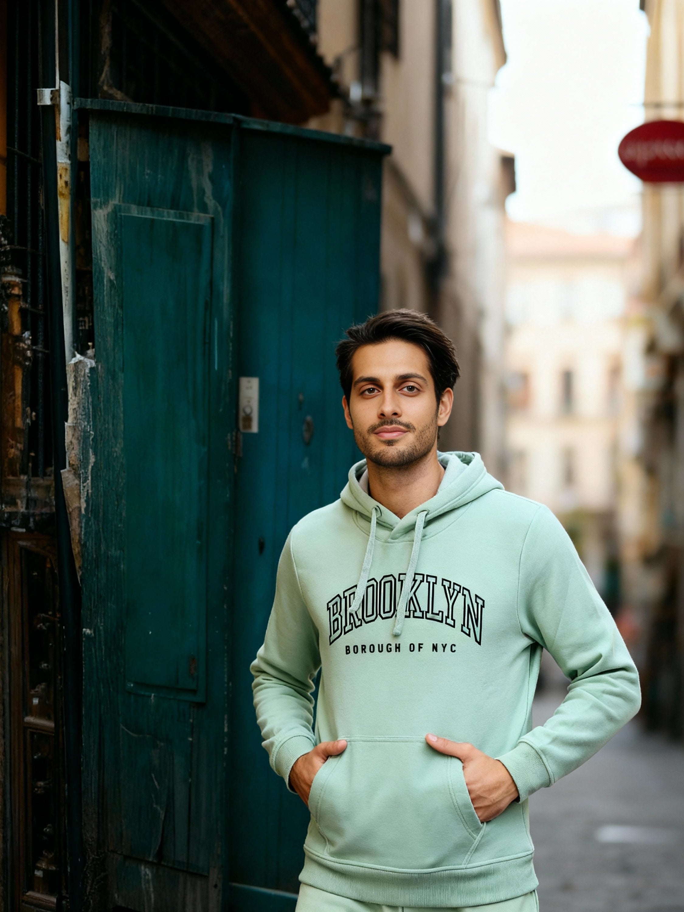 Highlander Men Green Hooded Pullover Sweatshirt - Green - Image 4