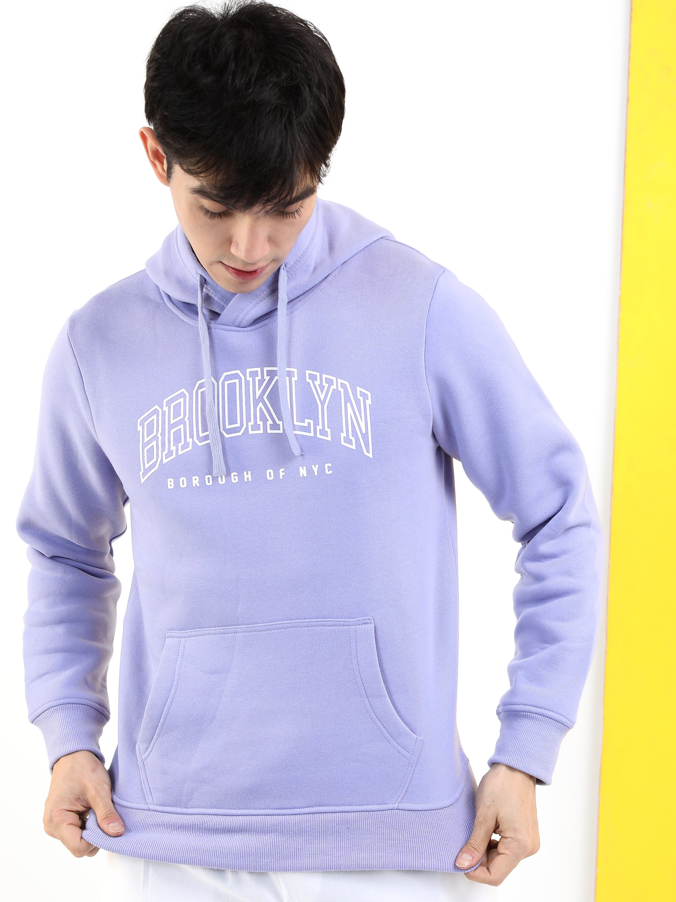 Highlander Men Lavender Hooded Pullover Sweatshirt - Lavender - Image 4