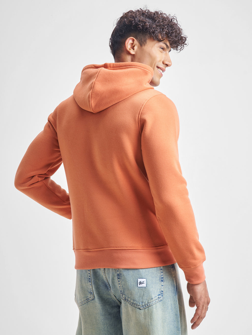 Highlander Men Pink Hooded Pullover Sweatshirt - Pink - Image 3