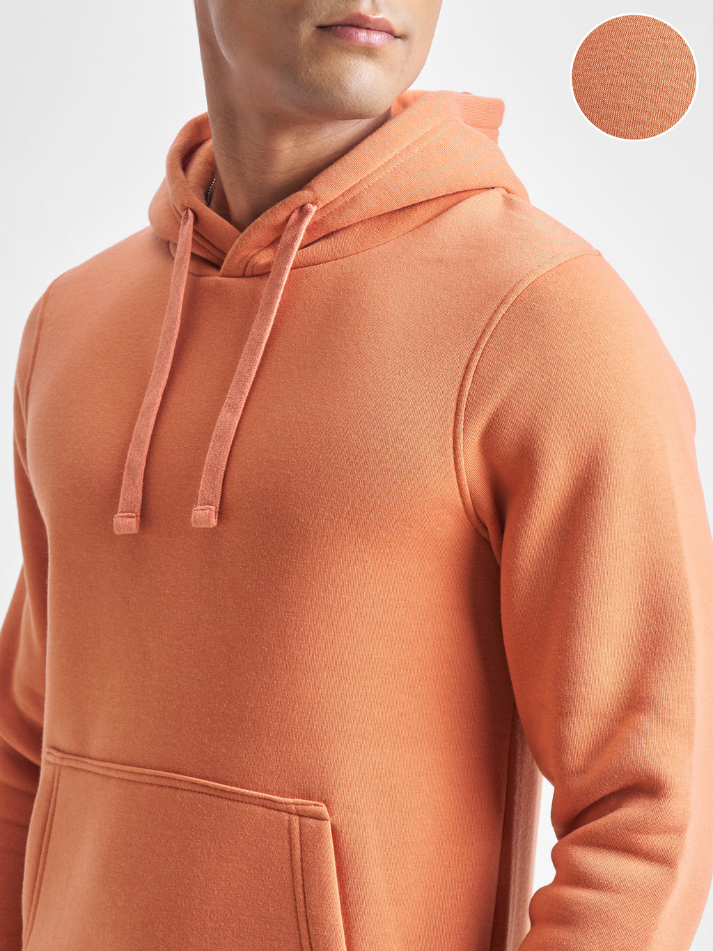 Highlander Men Pink Hooded Pullover Sweatshirt - Pink - Image 5