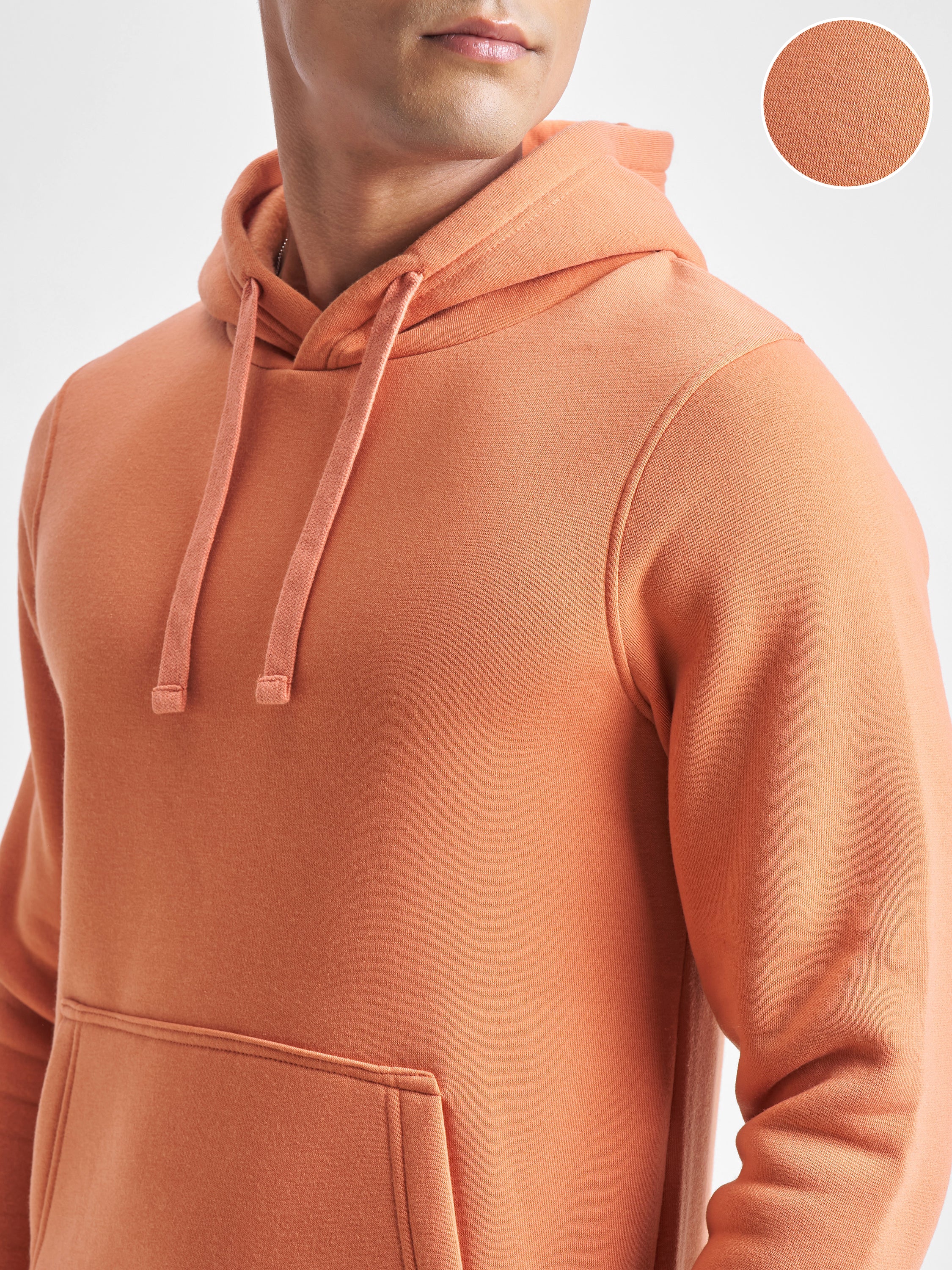 Highlander Men Pink Hooded Pullover Sweatshirt - Pink - Image 5