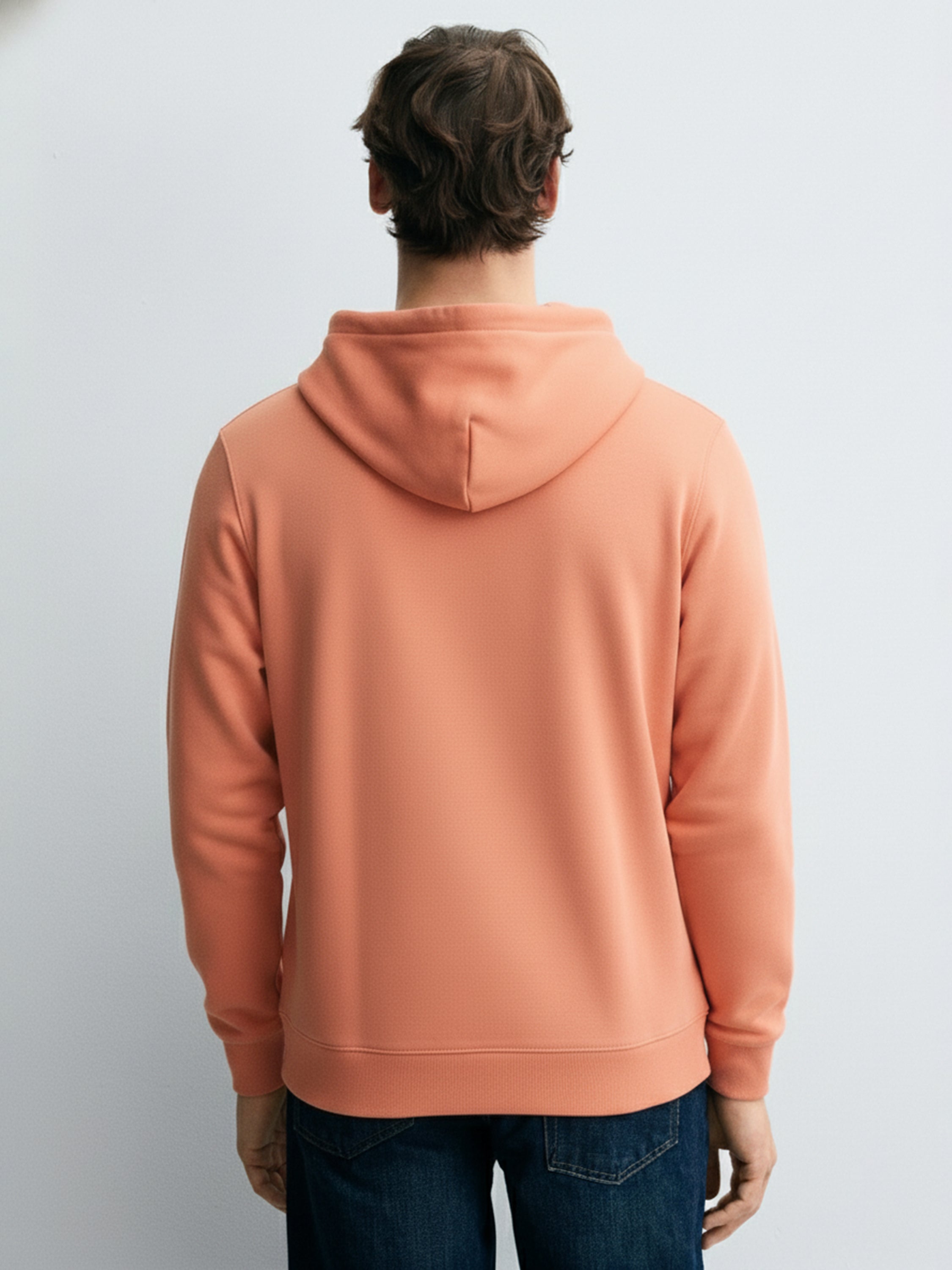 Highlander Men Pink Hooded Front-Open Sweatshirt - Pink - Image 3