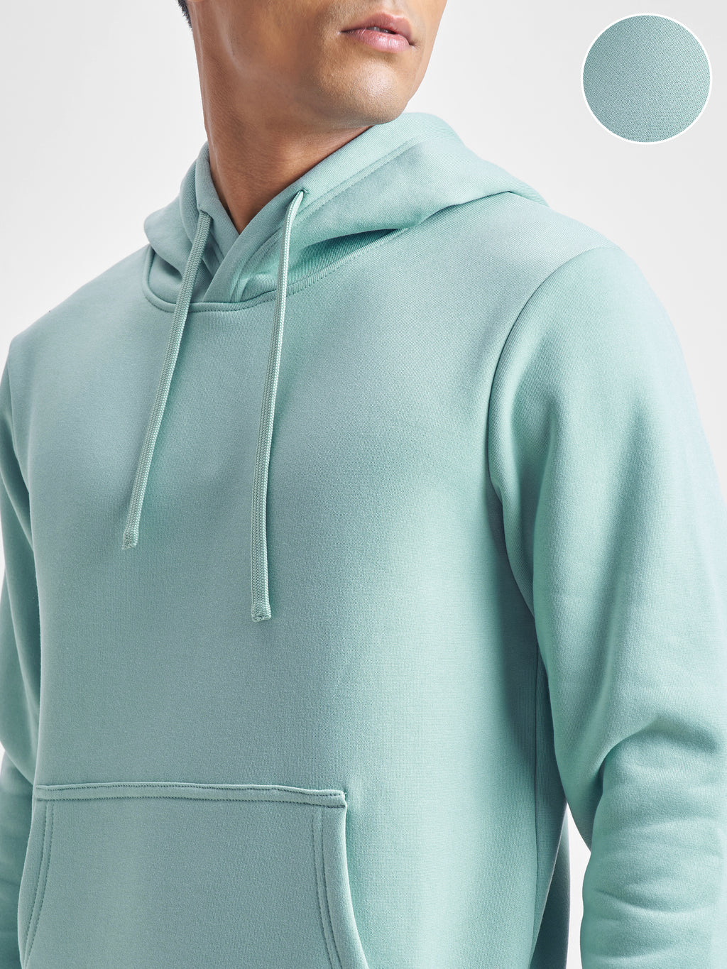 Highlander Men Blue Hooded Pullover Sweatshirt - Blue - Image 5