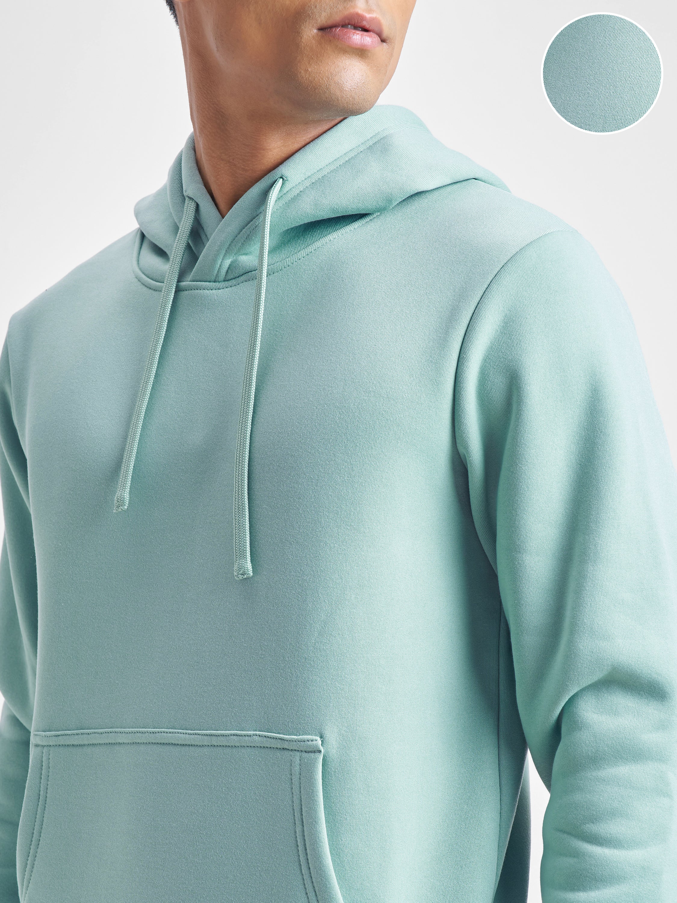 Highlander Men Blue Hooded Pullover Sweatshirt - Blue - Image 5