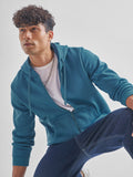 Highlander Men Teal Hooded Pullover Sweatshirt - Teal - Image 1