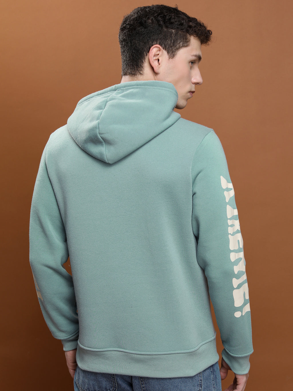 Highlander Men Blue Hooded Pullover Sweatshirt - Blue - Image 3