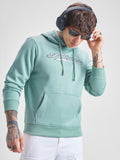 Highlander Men Blue Hooded Pullover Sweatshirt - Blue - Image 1