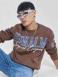 Highlander Men Brown Round Neck Pullover Sweatshirt - Brown - Image 1