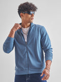 Highlander Men Blue High Neck Pullover Sweatshirt - Blue - Image 1