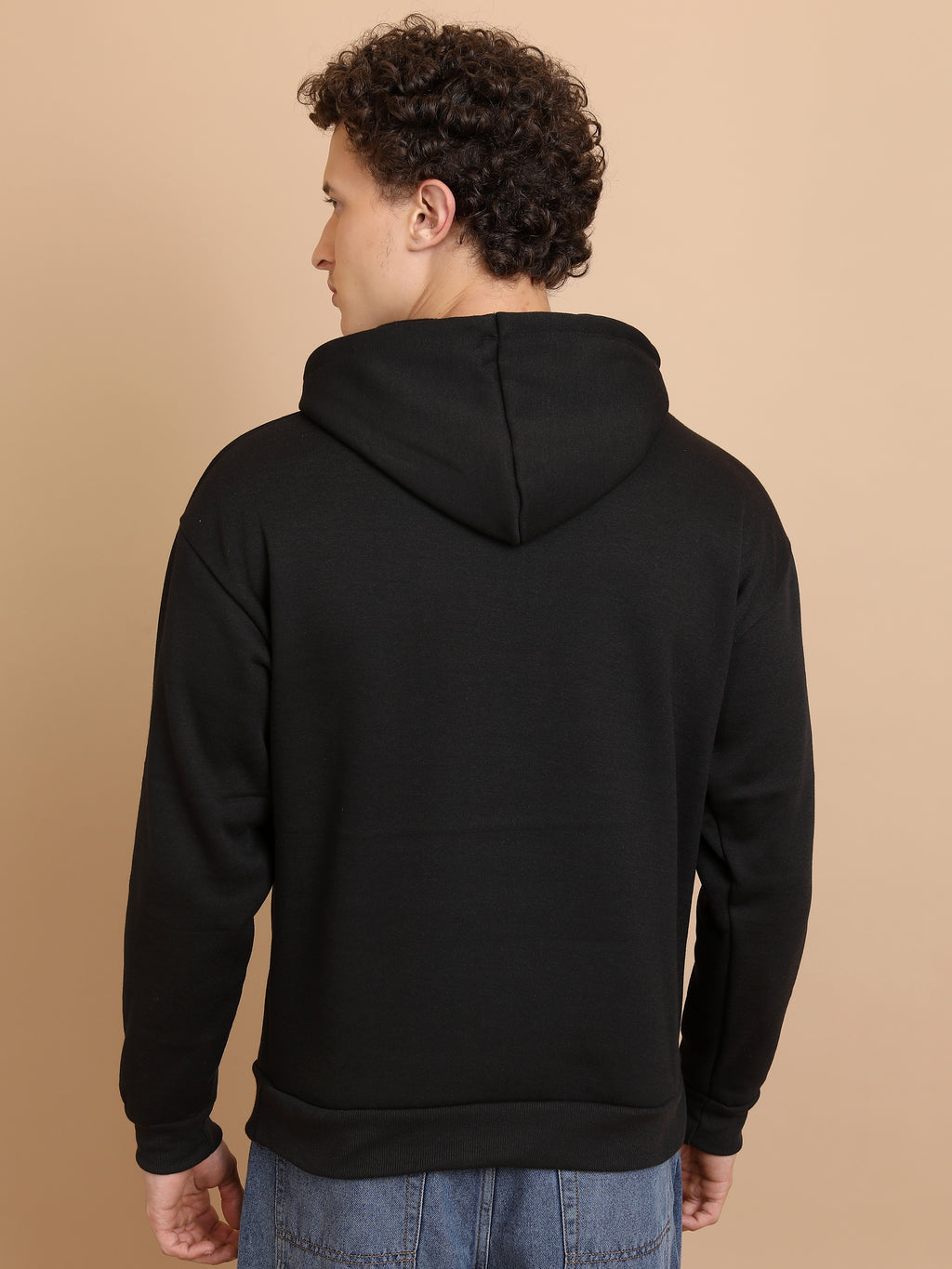 Highlander Men Black Hooded Pullover Sweatshirt - Black - Image 3