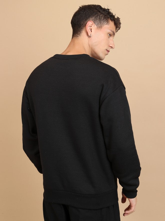 Highlander Men Black Printed Sweatshirt - Black - Image 3