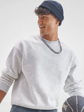 Highlander Men White Round Neck Pullover Sweatshirt - White - Image 1
