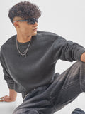 Highlander Men Grey Round Neck Pullover Sweatshirt - Grey - Image 1