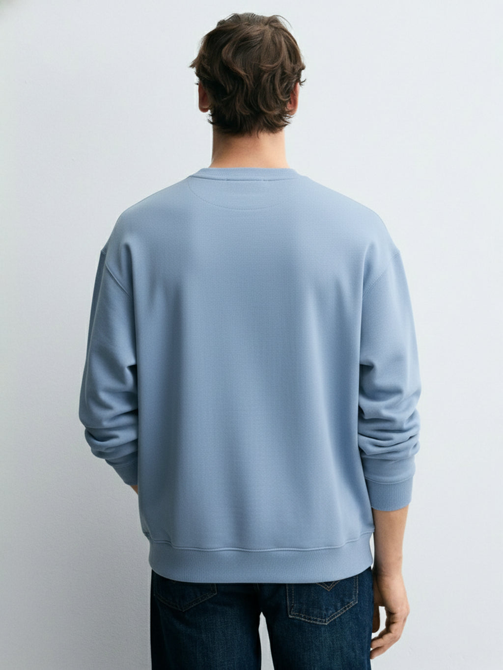 Highlander Men Blue Round Neck Pullover Sweatshirt - Blue - Image 3