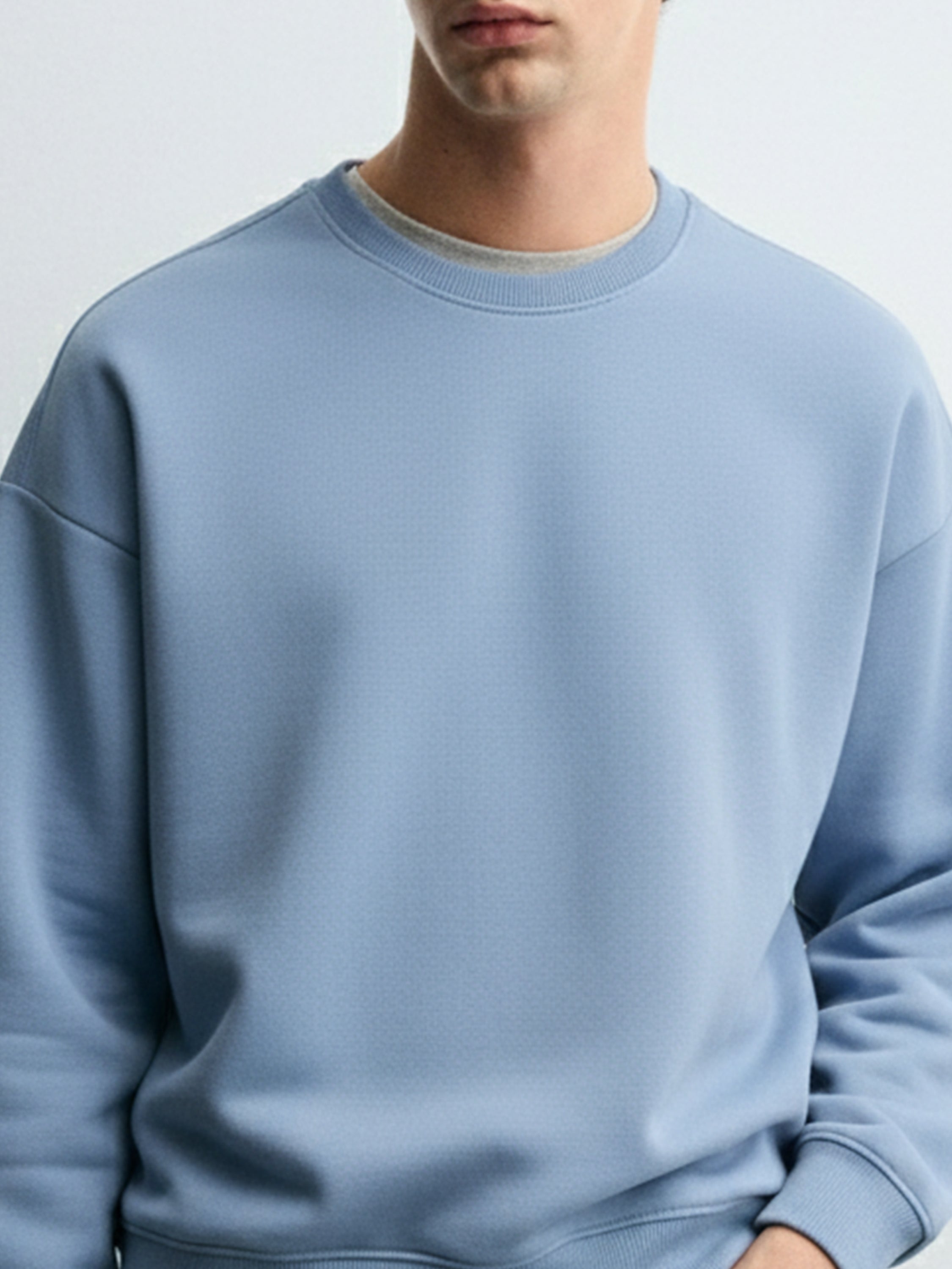 Highlander Men Blue Round Neck Pullover Sweatshirt - Blue - Image 6