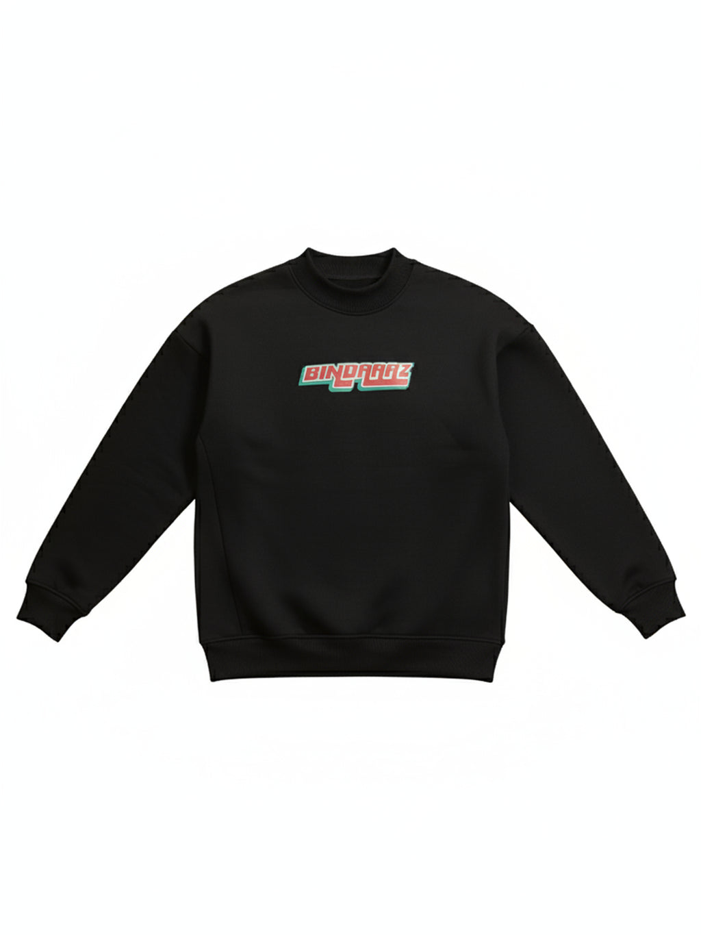 Highlander Men Black Round Neck Pullover Sweatshirt - Black - Image 4