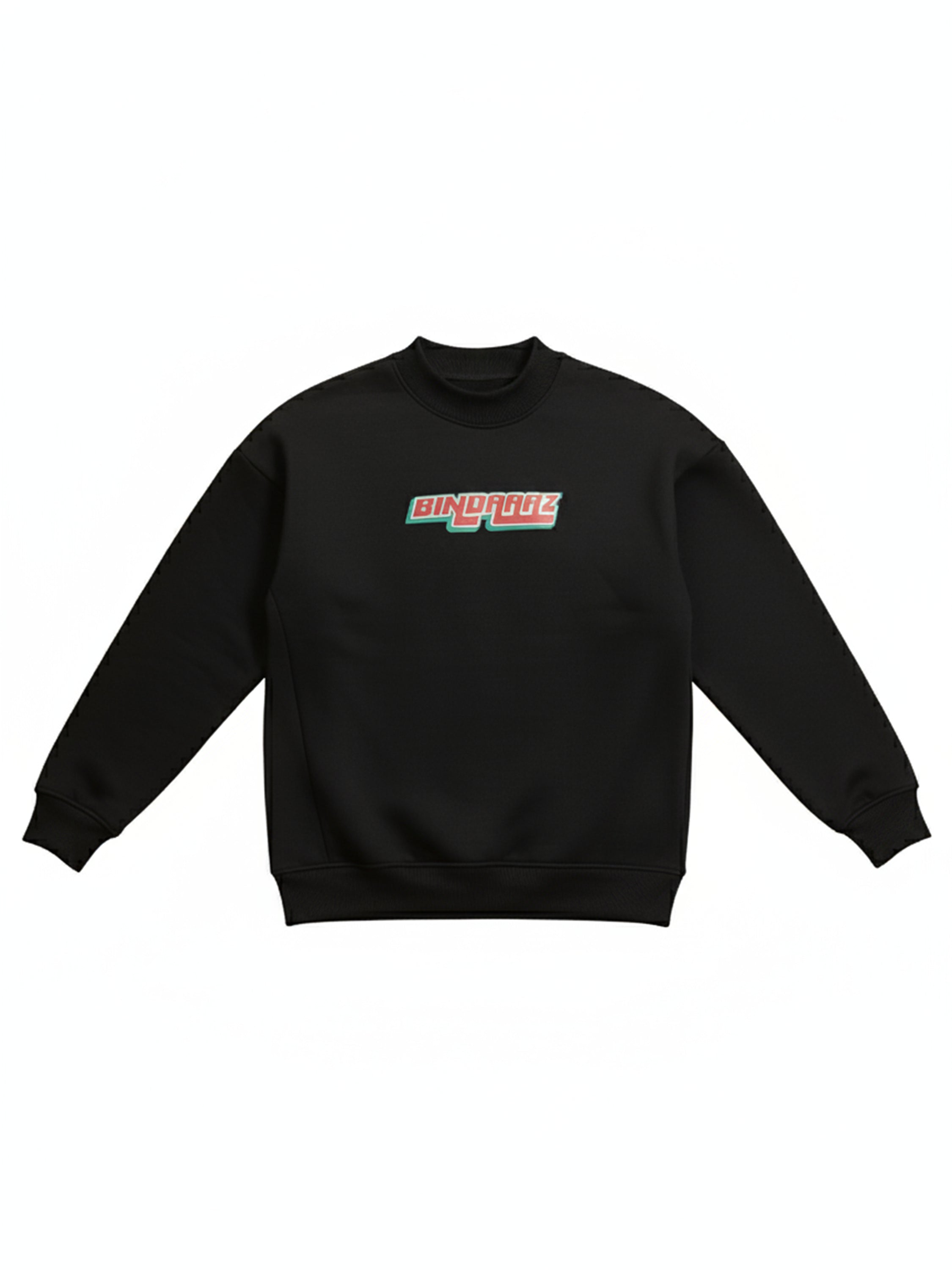 Highlander Men Black Round Neck Pullover Sweatshirt - Black - Image 4