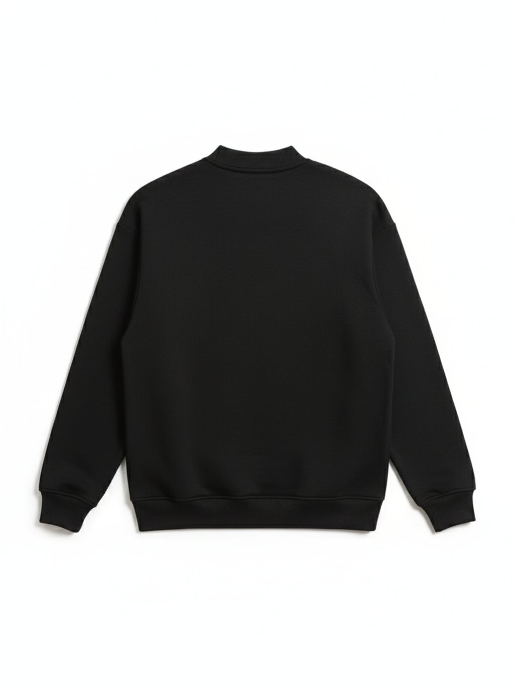 Highlander Men Black Round Neck Pullover Sweatshirt - Black - Image 5