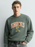 Highlander Men Green Round Neck Pullover Sweatshirt - Green - Image 1