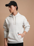 Highlander Men White Hooded Pullover Sweatshirt - White - Image 1